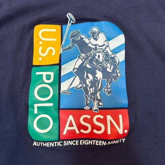 U.S. Polo Assn Long Sleeve Blue T-shirt | Youth size XL (14-16)H - Picture 2 of 9